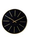 Shop Logam Black Mild Steel And Glass Hudson Wall Clock at Aza Fashions Shop_Logam_Black Mild Steel And Glass Hudson Wall Clock_at_Aza_Fashions