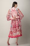 Buy Multi Color Crepe Print Paisley Tavi Flared Midi Skirt For Women by ...