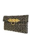 Buy_Kokommo_Black Embellished Avril Hand Embroidered Clutch _at_Aza_Fashions