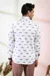 Shop_Hilo Design_White Cotton Printed Leopard Feline Shirt For Men_at_Aza_Fashions