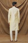 Shop Arihant Rai Sinha Cream Jacquard, Silk Embroidery Geometric Pattern Full Sleeve Kurta at Aza Fashions Shop_Arihant Rai Sinha_Cream Jacquard, Silk Embroidery Geometric Pattern Full Sleeve Kurta _at_Aza_Fashions