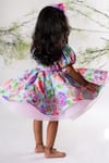 Shop_Lil Angels_Multi Color Crepe Printed Floral Dress_at_Aza_Fashions