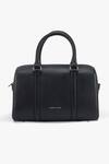 Shop_Tan & Loom_Black Textured Pebble Grain Leather Handbag _at_Aza_Fashions