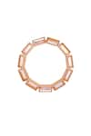 Shop_Esme By Aashna Dalmia_Pink Stone Embellished Small Hoops _at_Aza_Fashions