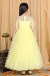 Shop_The Little Celebs_Yellow Net, Satin Embroidery Shell Anarkali Dress _at_Aza_Fashions