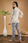 Shop_Soup By Sougat Paul_Multi Color Linen, Handloom Cotton Applique, Yasmin Shirt Top With Pant _at_Aza_Fashions