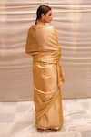 Priyanka Raajiv_Beige Chanderi Silk Embellished Sequin And Bhuvaneshwari Saree _Online_at_Aza_Fashions