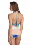 Shop_Kai Resortwear_Multi Color Print Pop Halter Neck Swimsuit  _at_Aza_Fashions