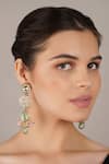 ChhavI'S Jewels_Multi Color Stones, Pearls, Diamonds Kundan And Embellished Dangler Earrings _Online_at_Aza_Fashions