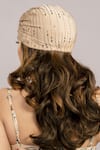 Shop_Hair Drama Co_Beige Rhinestone Embellished Lycra Turban _at_Aza_Fashions