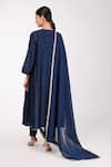 Shop Komal Shah Blue Chanderi, Lining Cotton Mukaish, Zari Round Embroidered Kalidar Kurta Set at Aza Fashions Shop_Komal Shah_Blue Chanderi, Lining Cotton Mukaish, Zari Round Embroidered Kalidar Kurta Set _at_Aza_Fashions