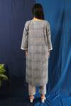Shop_Banana Labs_White Cotton Printed Striped Round Grade Flab Kurta Pant Set _at_Aza_Fashions