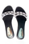 Shop_Foot Fuel_Black Willa Rhinestone Embellished Strappy Flats _at_Aza_Fashions