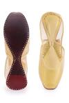 Shop_5 elements_Yellow Upper Shimmer Juttis_at_Aza_Fashions