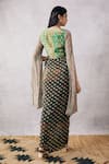 Shop_Soup by Sougat Paul_Multi Color Chiffon Printed And Embroidered Paisley Ikaya Draped Skirt & Top Set _at_Aza_Fashions