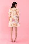 Shop_Aroop Shop India_Peach Cotton Rylee Organic Printed Dress _at_Aza_Fashions