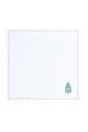 Shop_House This_Off White Cotton Sparkling Tree Napkin_at_Aza_Fashions
