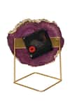 Buy Cotton Indya Textured Pattern Table Clock Online Aza Fashions