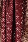 Shop_Soniya G_Red Embroidery Silk Sequin Shawl _at_Aza_Fashions