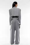 Shop_Deme by Gabriella_Grey Mercedes Cropped Jacket And High Waist Pant Set_at_Aza_Fashions