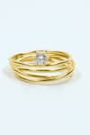 Shop_Anushka Jain Jewellery_Spiral Handcrafted Ring_at_Aza_Fashions