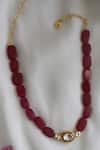 Buy_Do Taara_Red Agate Choker Necklace _at_Aza_Fashions