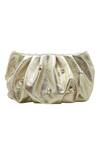 Shop_TROV_Gold Embellished Lex Metallic Leather Bag _at_Aza_Fashions