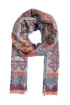 Shop_Shingora_Multi Color Woven Woollen Stole _at_Aza_Fashions
