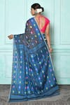 Shop_Samyukta Singhania_Multi Color Silk Cotton Woven Jamdani Geometric Saree _at_Aza_Fashions