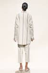 Shop_Urvashi Kaur_Off White 100% Handloom Cotton Striped Duro Pant  _at_Aza_Fashions