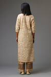 Shop_Kora_Off White Cotton, Silk, Chanderi Gota Patti, Sequins, Embroidered Kurta Set _at_Aza_Fashions