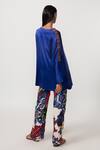 Shop_Saaksha & Kinni_Multi Color Silk Abstract Floral Print Trouser_at_Aza_Fashions