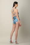 Shop_Limerick by Abirr N' Nanki_Multi Color 82% Polyester Printed Abstract Paisley Coco Monokini  _at_Aza_Fashions