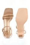 Shop_Kaltheos_Gold Embellished Camilla Square Toe Heels _at_Aza_Fashions