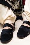 Shop_Coral Haze_Black Shehzaad Closed Toe Peshawari Sandals _at_Aza_Fashions