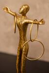 Shop_S.G. Home_Gold Metal Human Sculpture With Rings _at_Aza_Fashions