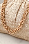 Shop_Amyra_Cream Embroidery, Sequins Mirai Purse _at_Aza_Fashions