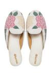 Shop_Kkarma Accessories_Multi Color Phool Embroidered Mules _at_Aza_Fashions
