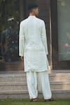 Shop_Bohame_Off White Kurta Georgette Embroidery Chikankari Jiva Zari With Salwar _at_Aza_Fashions