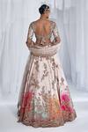Shop Dolly J Beige Silk Sequins, Beads, Jasmine Raw Floral Embellished Bridal Lehenga Set at Aza Fashions Shop_Dolly J_Beige Silk Sequins, Beads, Jasmine Raw Floral Embellished Bridal Lehenga Set _at_Aza_Fashions