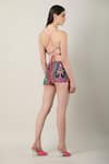 Shop_Limerick by Abirr N' Nanki_Multi Color 82% Polyester Printed Sweetheart Alessia Bikini Skirt Set  _at_Aza_Fashions