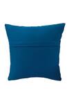 Shop_Throwpillow_Blue Blend Of Cotton And Polyester Pleated Cushion Cover _at_Aza_Fashions