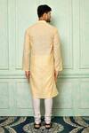Shop_Nazaakat by Samara Singh_Peach Straight Cotton Kurta Set_at_Aza_Fashions