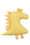 Shop_My Gift Booth_Yellow Cotton Dino Cushion_at_Aza_Fashions