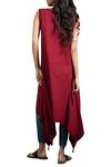Shop_Anju Modi_Maroon Cotton Tunic_at_Aza_Fashions