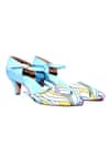 Shop_Foot Fuel_Blue Mary Swirl Stripe Print Heels _at_Aza_Fashions