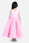 Shop_The Little Celebs_Pink Net, Satin Embroidery Acrylic Dress _at_Aza_Fashions