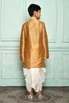 Shop_Aryavir Malhotra_Cream Silk Blend Plain Dhoti Pant _at_Aza_Fashions