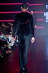 Shop_Dhruv Vaish_Black Velvet Jacket And Pant Set  _at_Aza_Fashions
