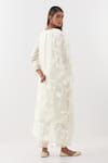 Shop_Amisha Kothari_Ivory Chanderi , Organza Bagh Kurta Set With Floral Jaali Dupatta _at_Aza_Fashions